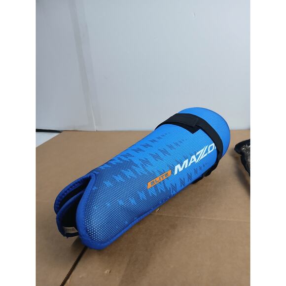 NEW W DEFECT MAZON ELITE SAFETY SHINGAURDS SIZE LARGE - Picture 4 of 5